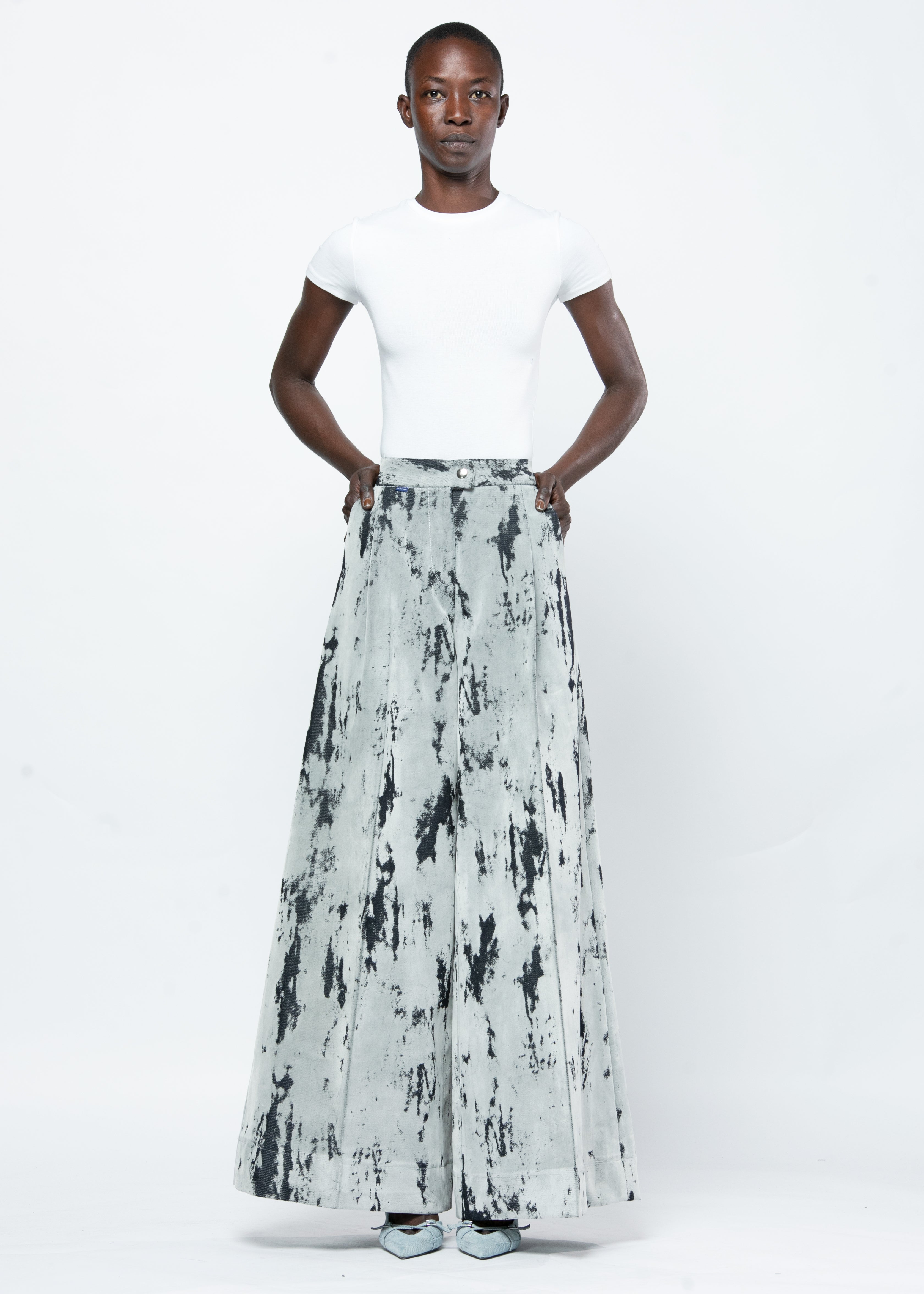 High Waist Flock Pants