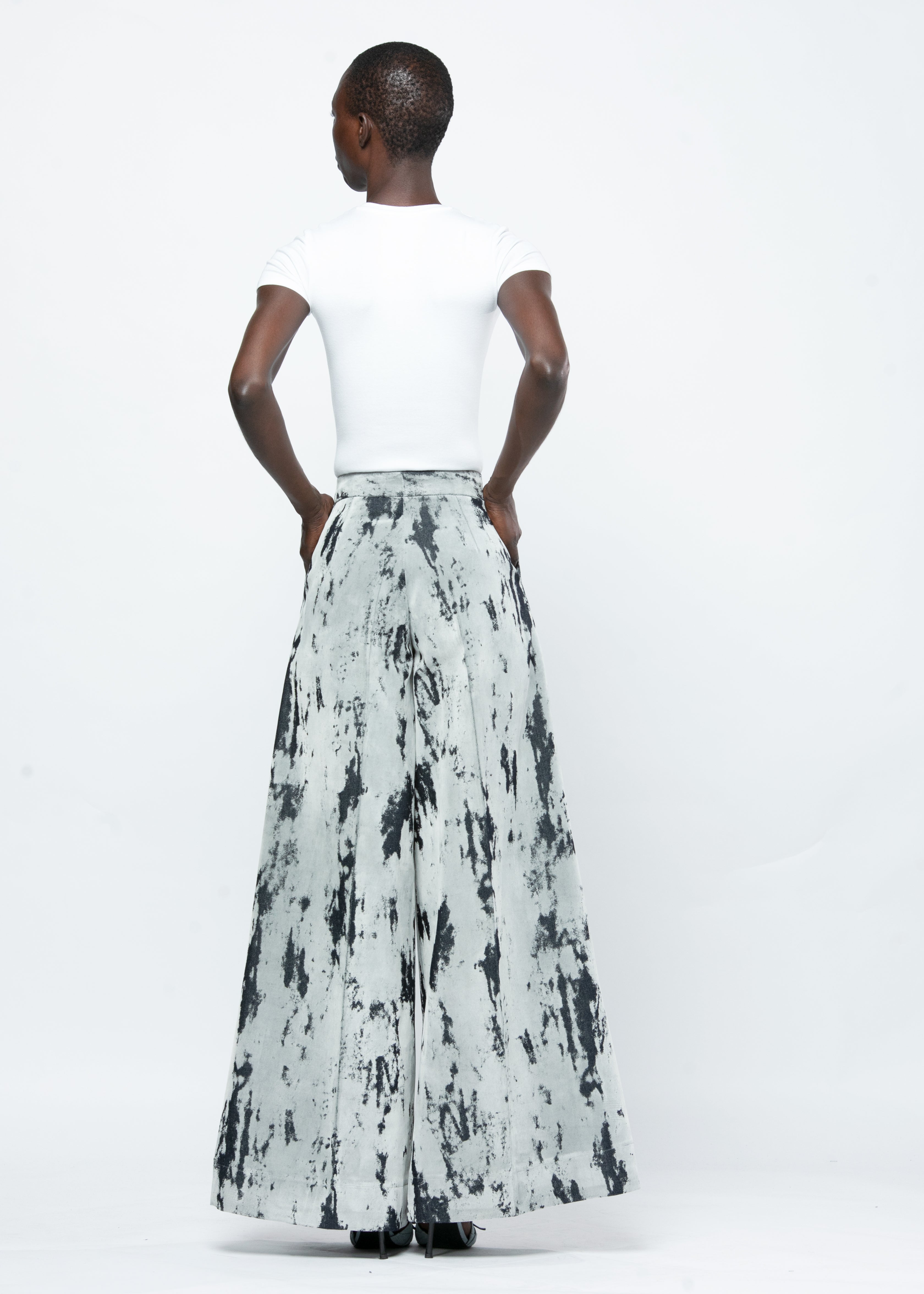 High Waist Flock Pants