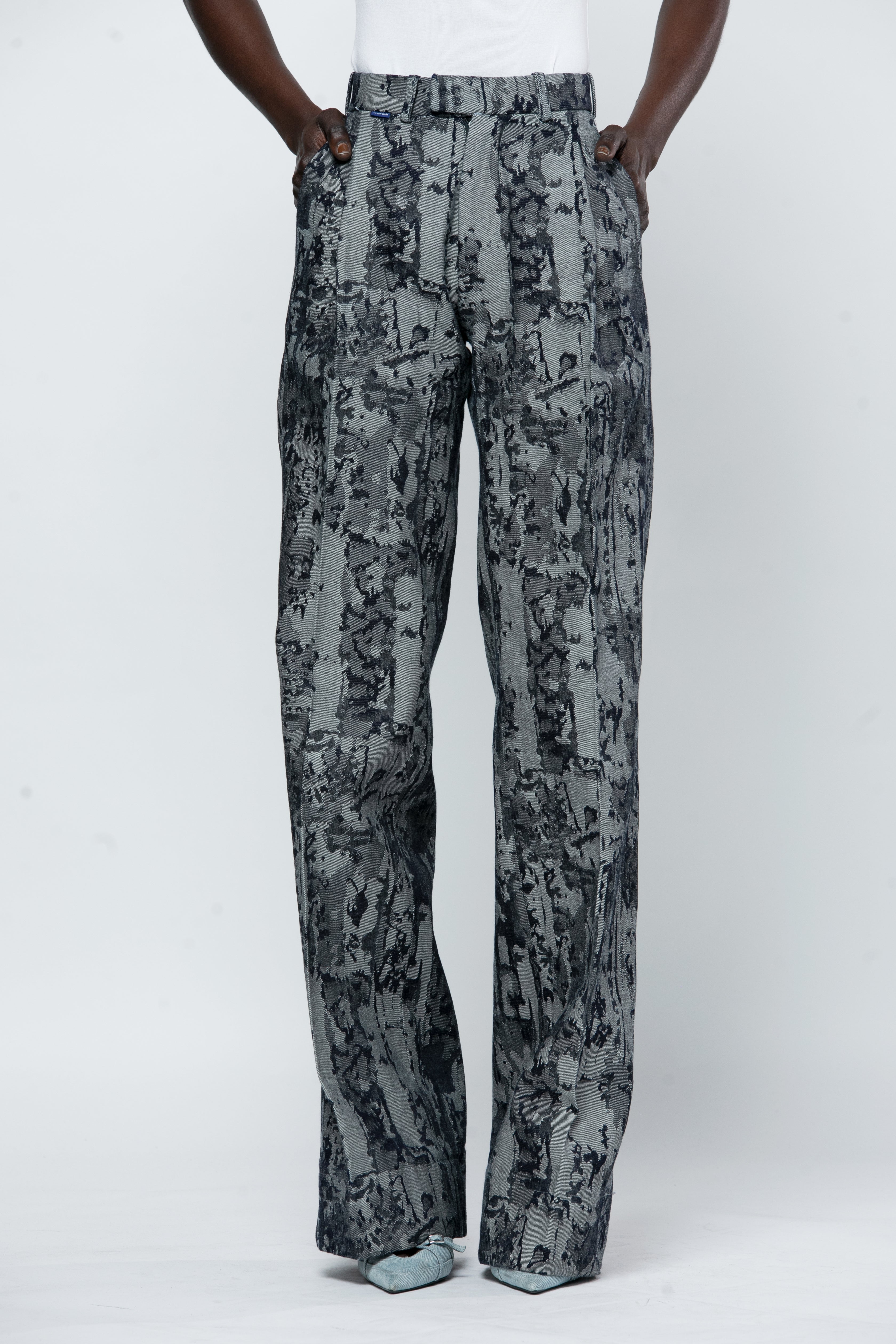 Jacquard Straight Leg Pants