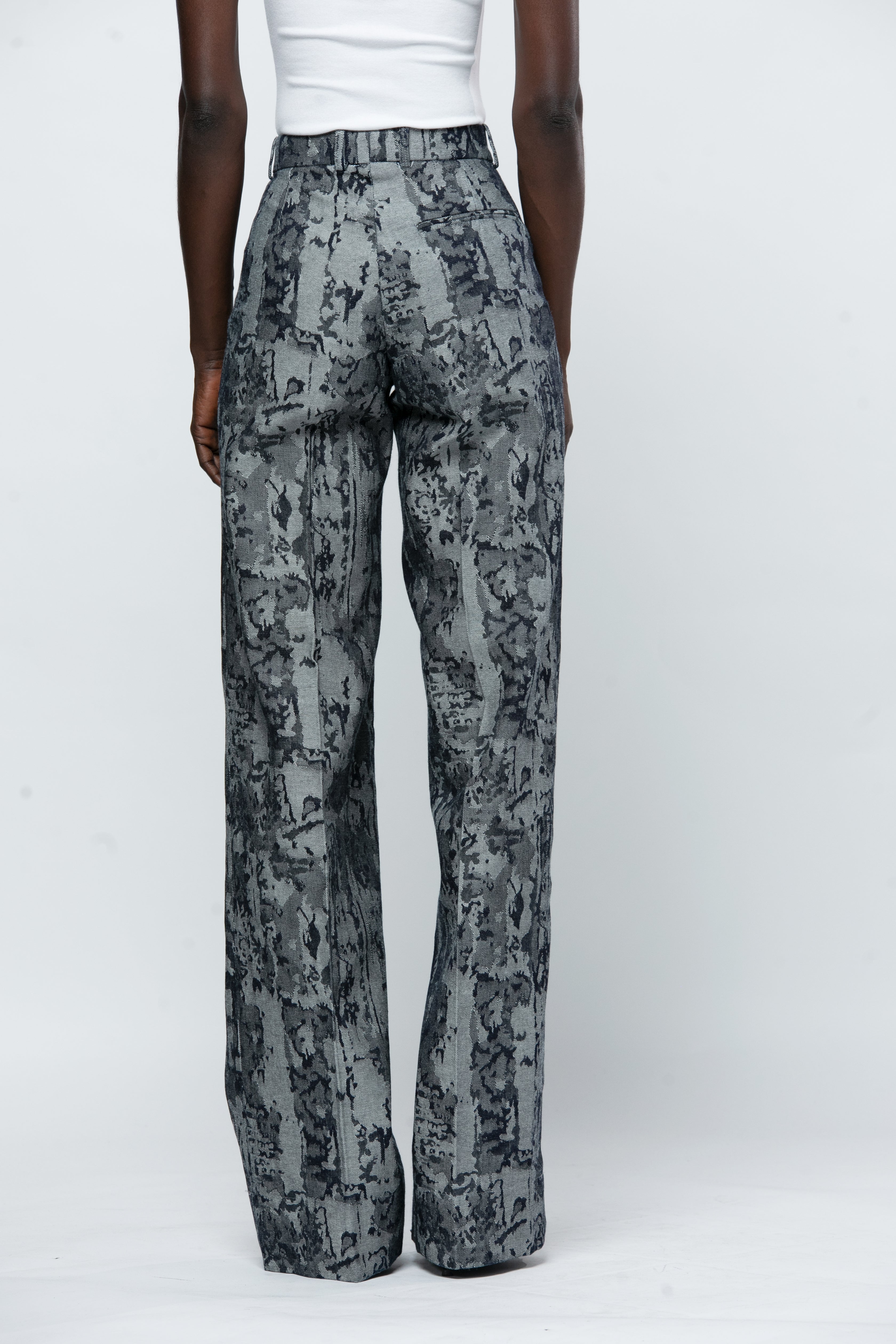 Jacquard Straight Leg Pants