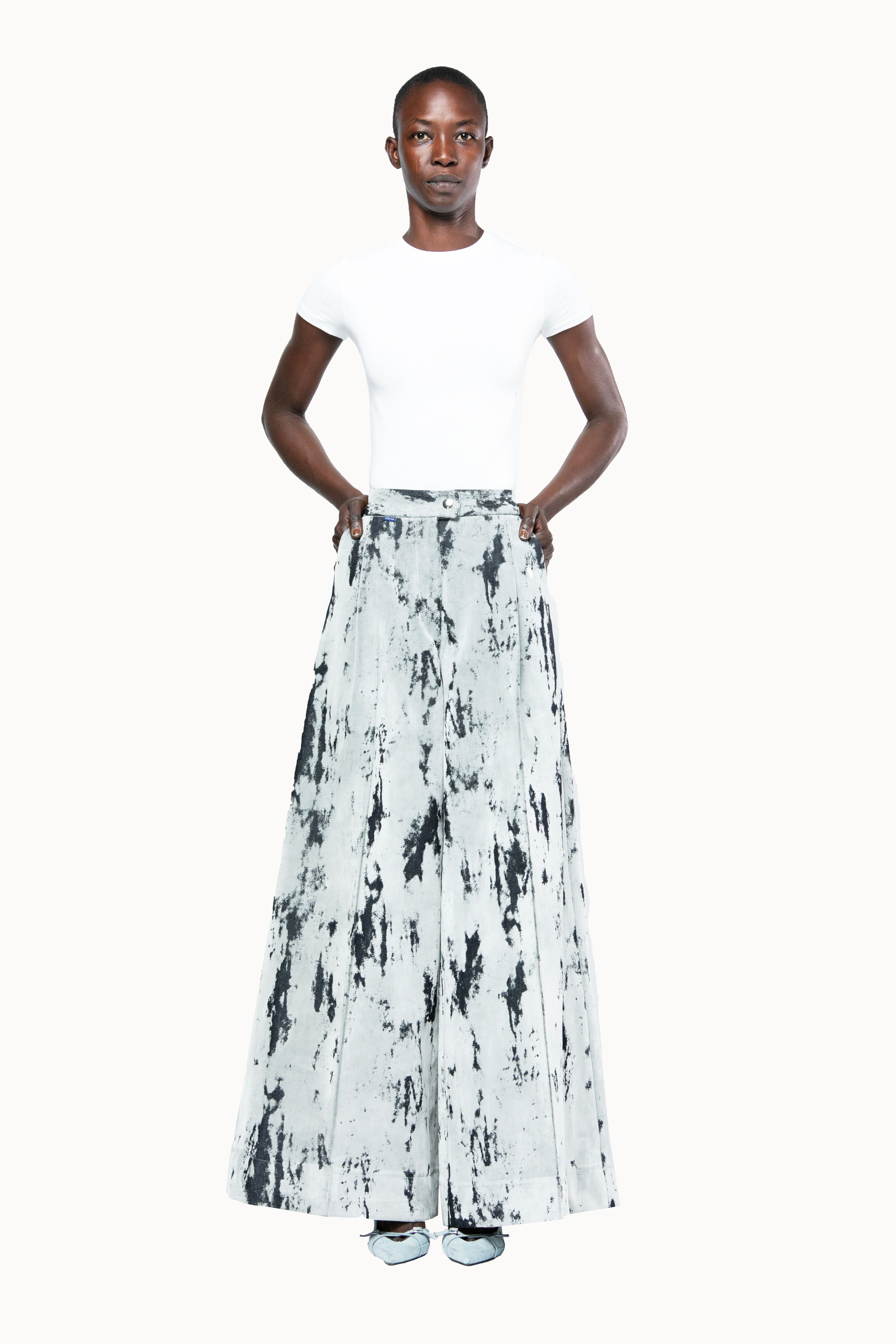 High Waist Flock Pants