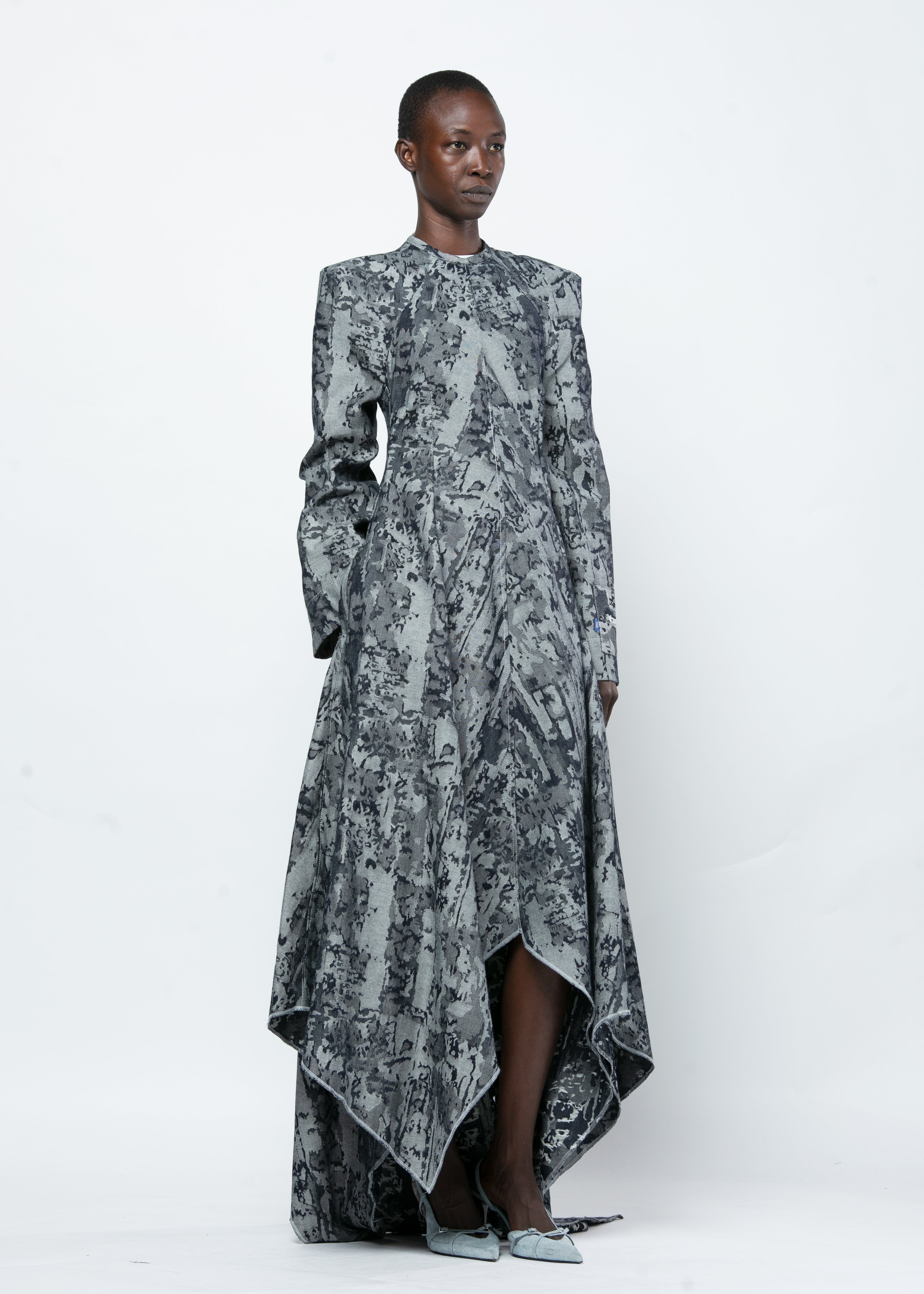Asymmetric long dress