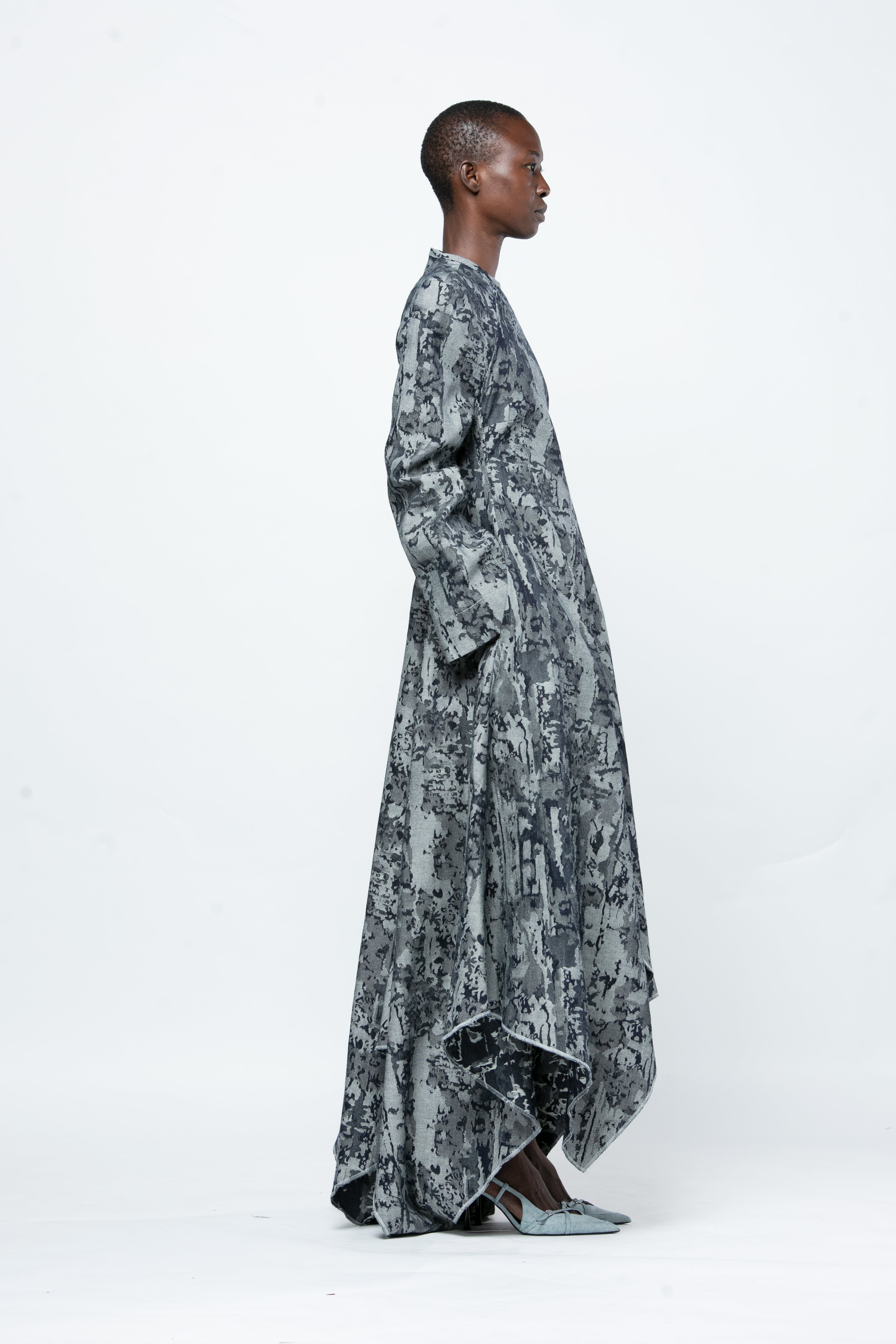 Asymmetric long dress