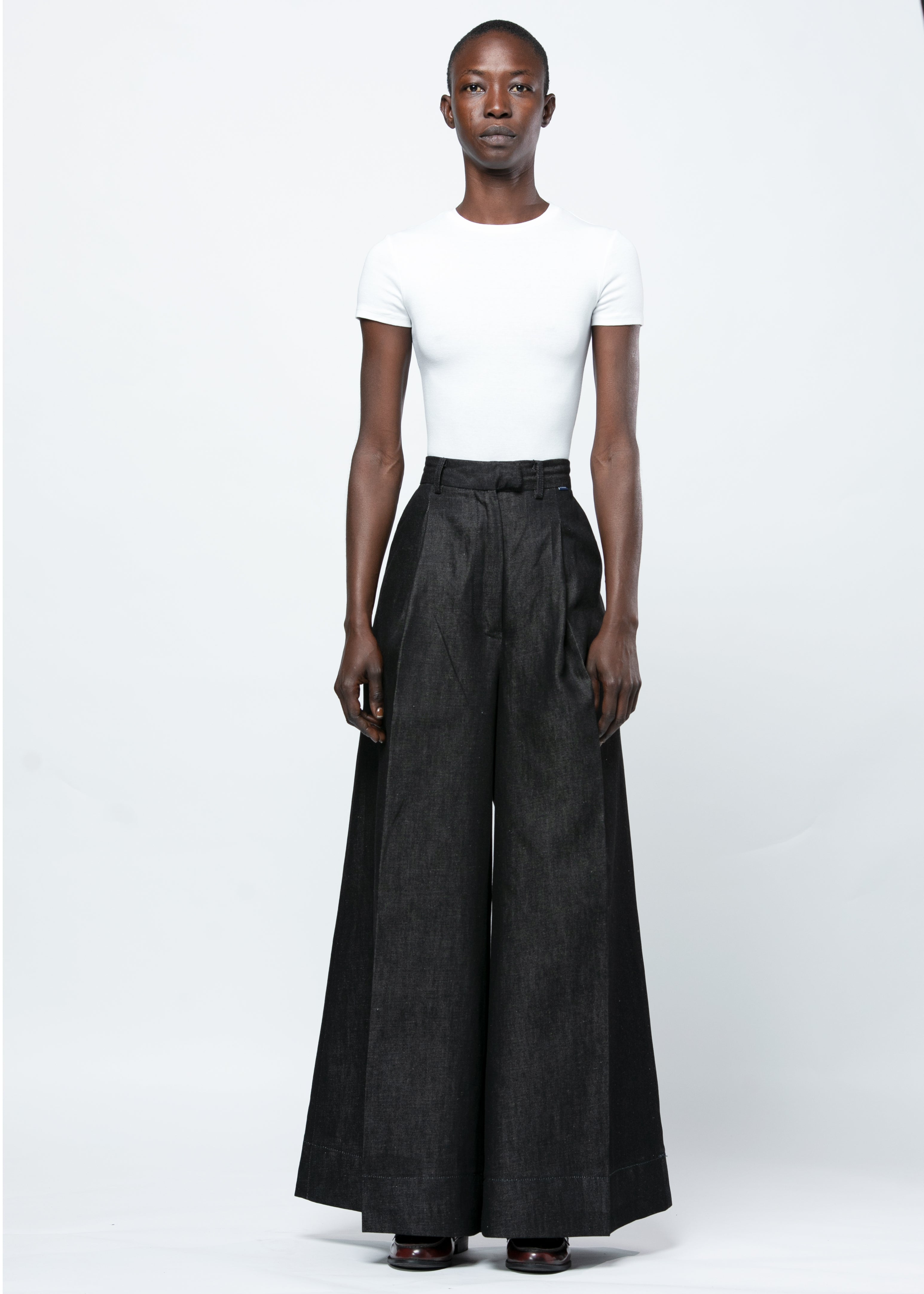 Victor-Hart Linen Wide-Leg Designer Trousers – Architectural Luxury Tailoring