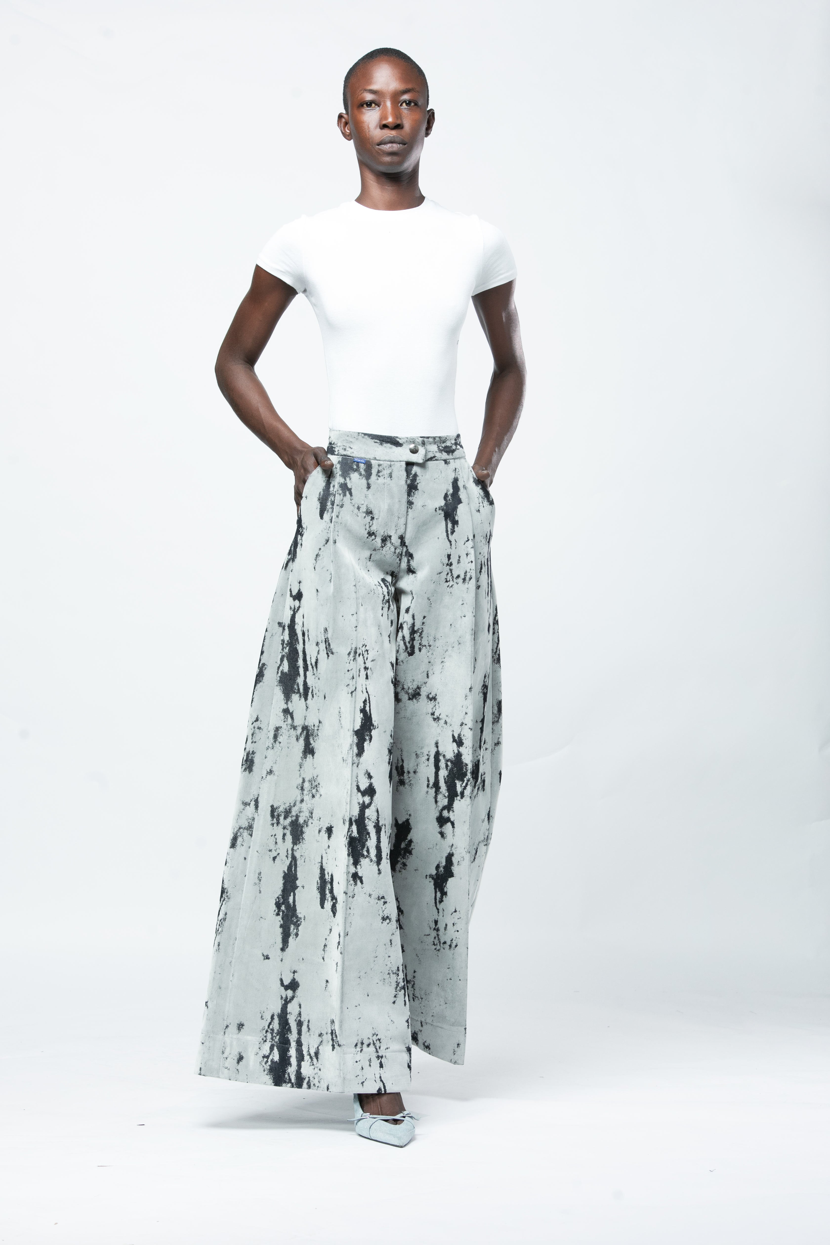 High Waist Flock Pants